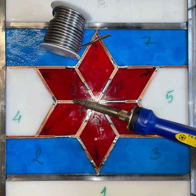 Baltic Art Studio Saturday Afternoon Chicago Flag Inspired (3)