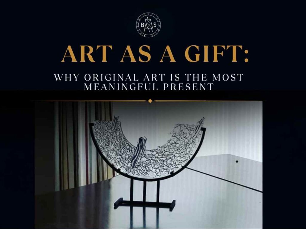 original art gift displayed in a modern Chicago home