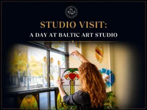 Baltic Art Studio stained glass artists working in Chicago studio