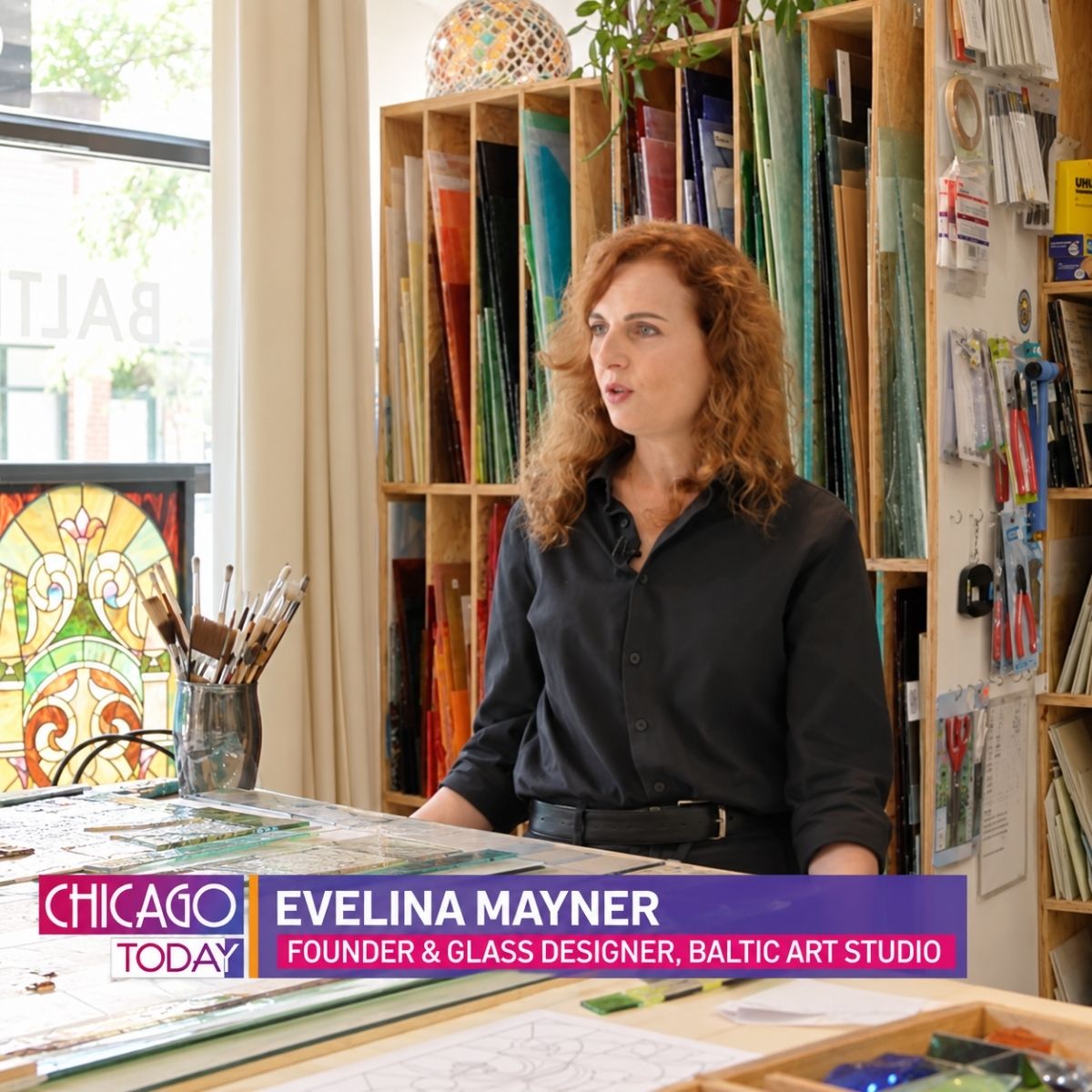 NBC Chicago Visits Baltic Art Studio